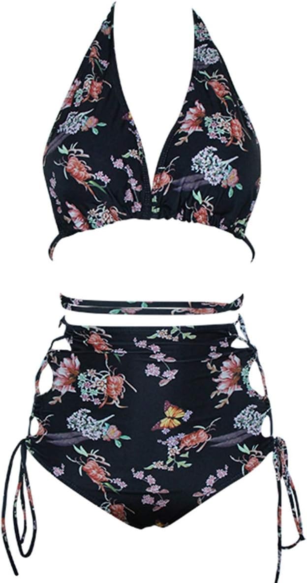 different color bikini top and bottom