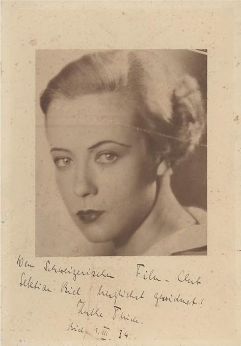 Hertha Thiele Genuine Hand Signed Autograph Aftal Uacc Rd Amazon Co Uk Kitchen Home