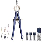 Mr. Pen- Professional Compass for Geometry, Extra Lead | Metal Compass Drawing Tool for Students, Drafting and Engineering, Technical Drawings, Circles and Geometry Projects