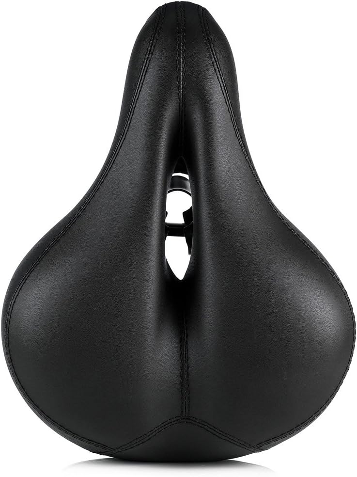 Zacro gel bike saddle bs053 dual spring designed suspension artificial leather bike seat bicycle saddle with 1 mounting wrench Clearance