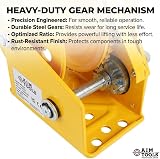 AIM Tools 1200LB Hand Winch Manual Crank Ratchet Gear Auto Brake Boat Trailer view 4