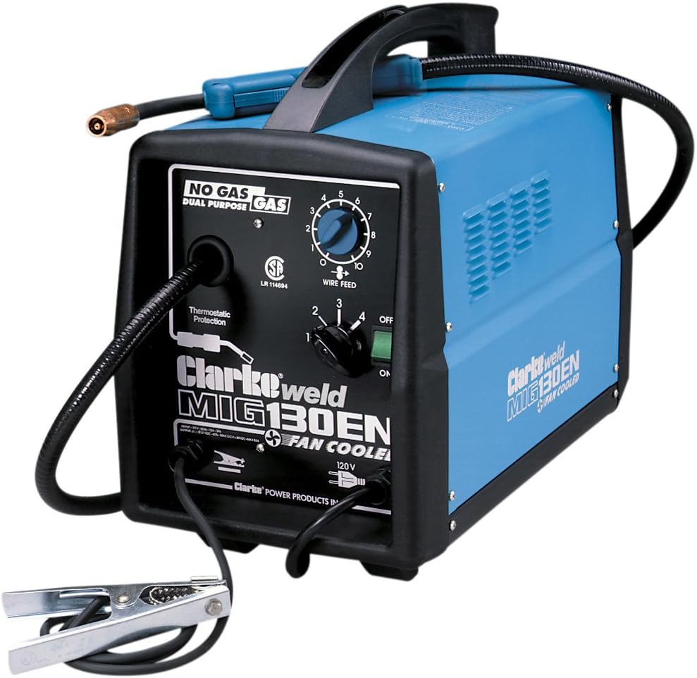 Clarke We6523 130En 120Volt Fluxcore/Mig Welder Amazon.co.uk DIY & Tools