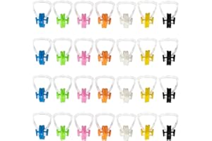 GFDOSO 28 Pcs Swimming Nose Clip, Silicone Waterproof Swim Nose Plugs for Kids (Age 7+) and Adults, Inclue 7 Colors
