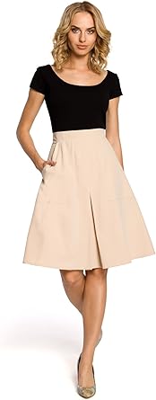 Moe Jupe Forme De Trapeze Longueur Genoux Amazon Fr Vetements Et Accessoires