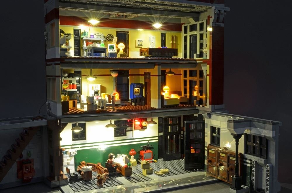 Brickstuff LED Lighting Kit for Ghostbusters Firehouse Headquarters Lego Set 75827