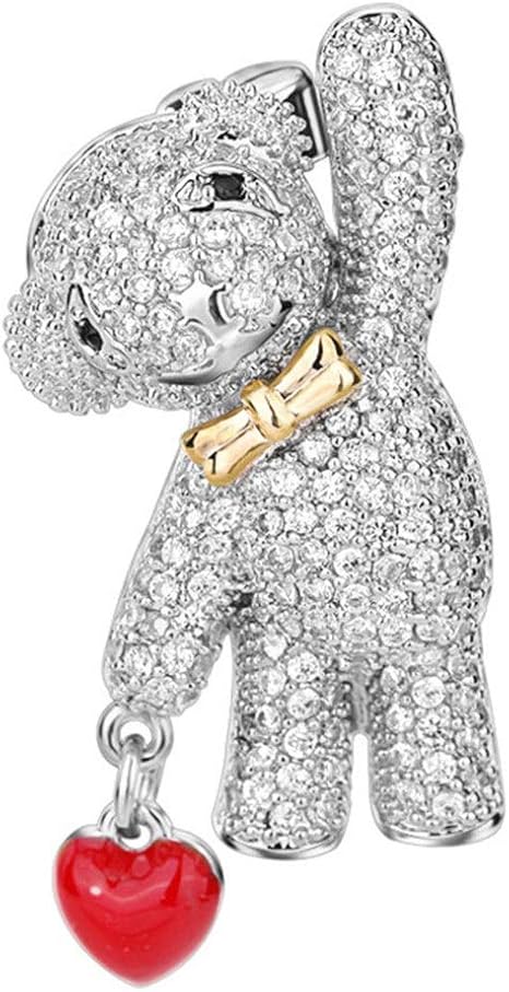 Amazon Co Jp ブローチ クリスタルブローチクリスマスピンレディガールアクセサリー漫画ブローチピンかわいいブローチ 女の子に適合 ギフト 洋服 結婚式 パーティー 色 白 サイズ 29 16mm ホーム キッチン