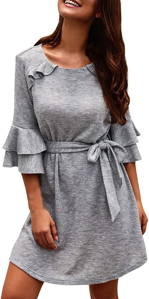 Amazon Feiscat ドレス ゆったり マキシワンピ 着痩せ ロング 涼しげ ワンピース レディース ワンピワンピ 半袖 スカート マキシ丈 ドレス 夏 秋 ロング 涼しい マキシワンピ エレガント 学生 通学 通勤 日常 オフィス ワンピース チュニック 通販