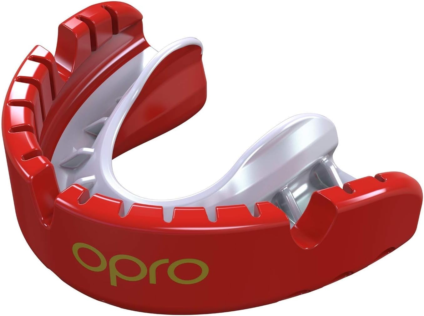 Opro Gold Braces Gen 4 Mouth Guard Adult Red/Pearl Amazon.co.uk