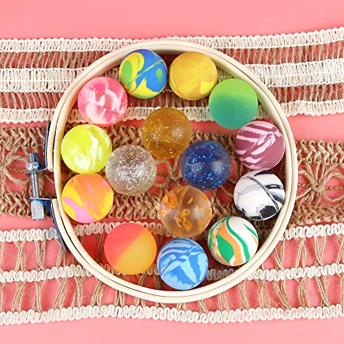 HAKACC Flummis, 50 Stück 25mm Flummis Springball Gummiball Hüpfball Mitgebsel Tombola Kindergeburtstag