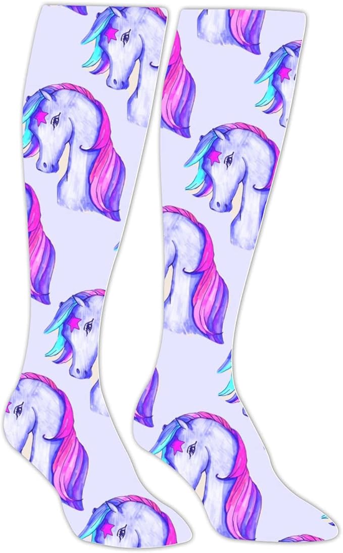purple unicorn socks