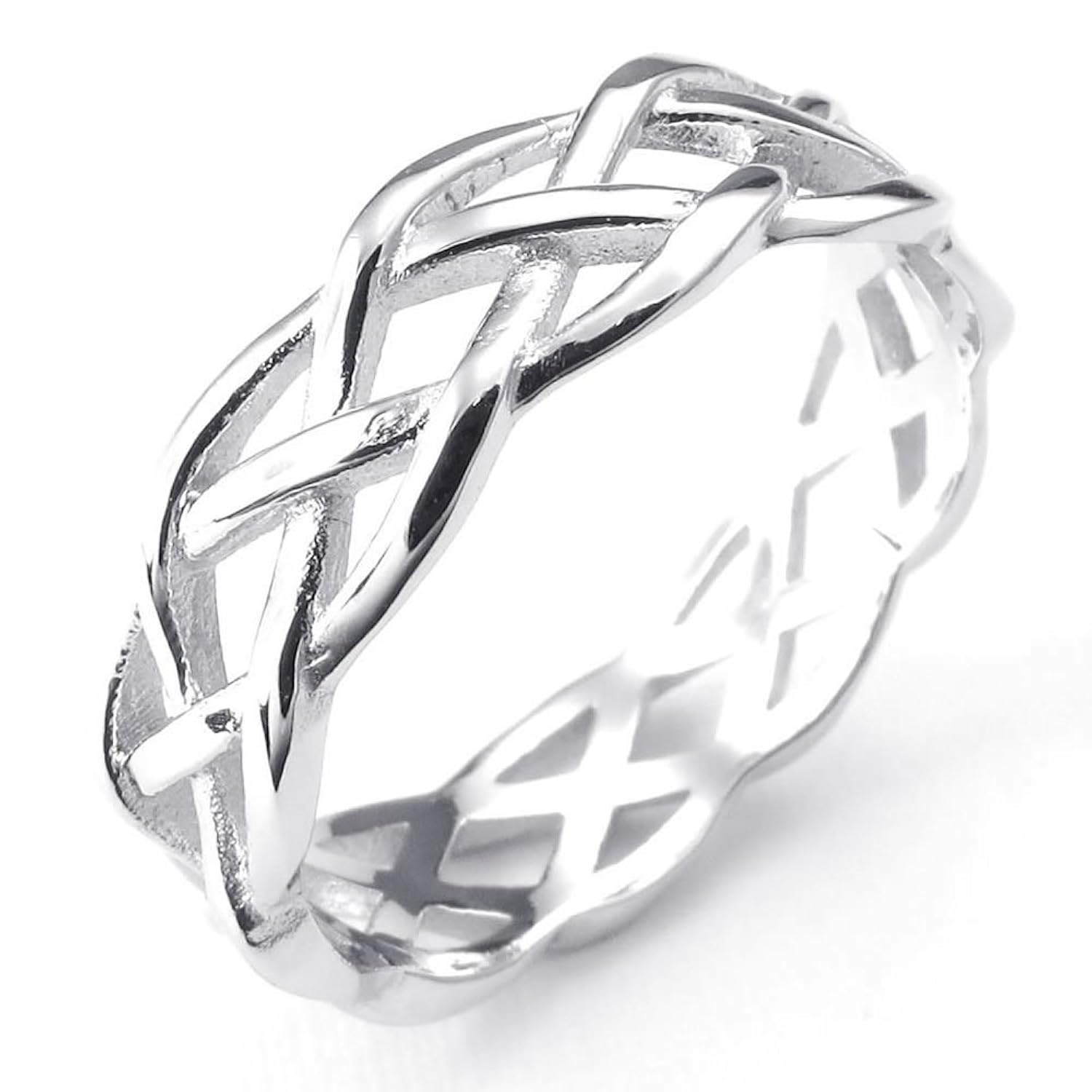 KONOV Joyería Anillo de mujer Nudo Celta Celtic Knot Compromiso Boda Amor