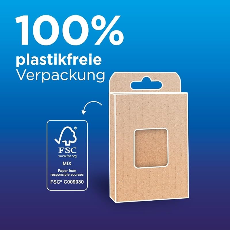 , AAA/Micro Ni-MH Akku, 8er-Pack, Kapazität mit min. 800 mAh, Ready-to-Use Ni-MH Akkus, bis zu 2000 Mal wiederaufladbar, plastikfreier Verpackung, standard, weiß