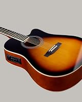 Winzz 4/4 Electro-Acoustic Guitar Sunburst 41 Inches Beginner Kit view 8