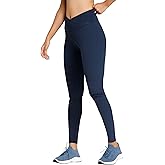 RIYU Crossover High Waisted Leggings Women's Yoga Pants Workout Clothes for Gym Activewear for Petite Sizes