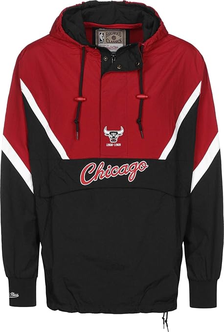 mitchell and ness chicago bulls windbreaker