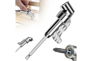 BAUFIX 105 Degree Right Angle Drill Adapter, 2025 New Cumuul Angle Driver Sherum Angle Driver, Right Angle Drill Attachment Corner Tool Screw Hub for Household Work (Sliver, L)