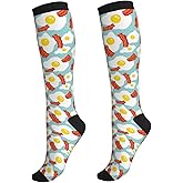 Wyayazh Crazy Fun Compression Socks Women Men Knee High Support Socks For Athletic Running Cycling