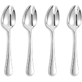 KEAWELL Premium Verona 4-Piece 6.5-Inch Teaspoon Set (4, Teaspoons) | 18/10 Stainless Steel Fine Teaspoons; Heavy-Duty Feel; Comfortable Grip; Brilliant Mirror Finish; For Daily Meals &amp; Hosting