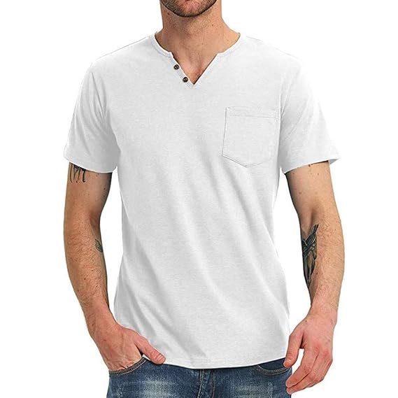maglietta scollata uomo