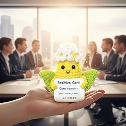 Positive Crochet Corn with Confidence Emotional