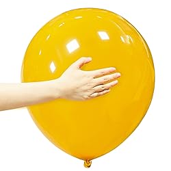 18 Inch Yellow Balloons 12 Pack Large Latex Party