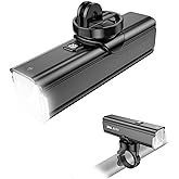 ROCKBROS Bike Light 1500 Lumen Bike Front Light IPX6 Waterproof 5 Modes Bike Headlight 5500mAh USB-C Rechargeable Bike Light