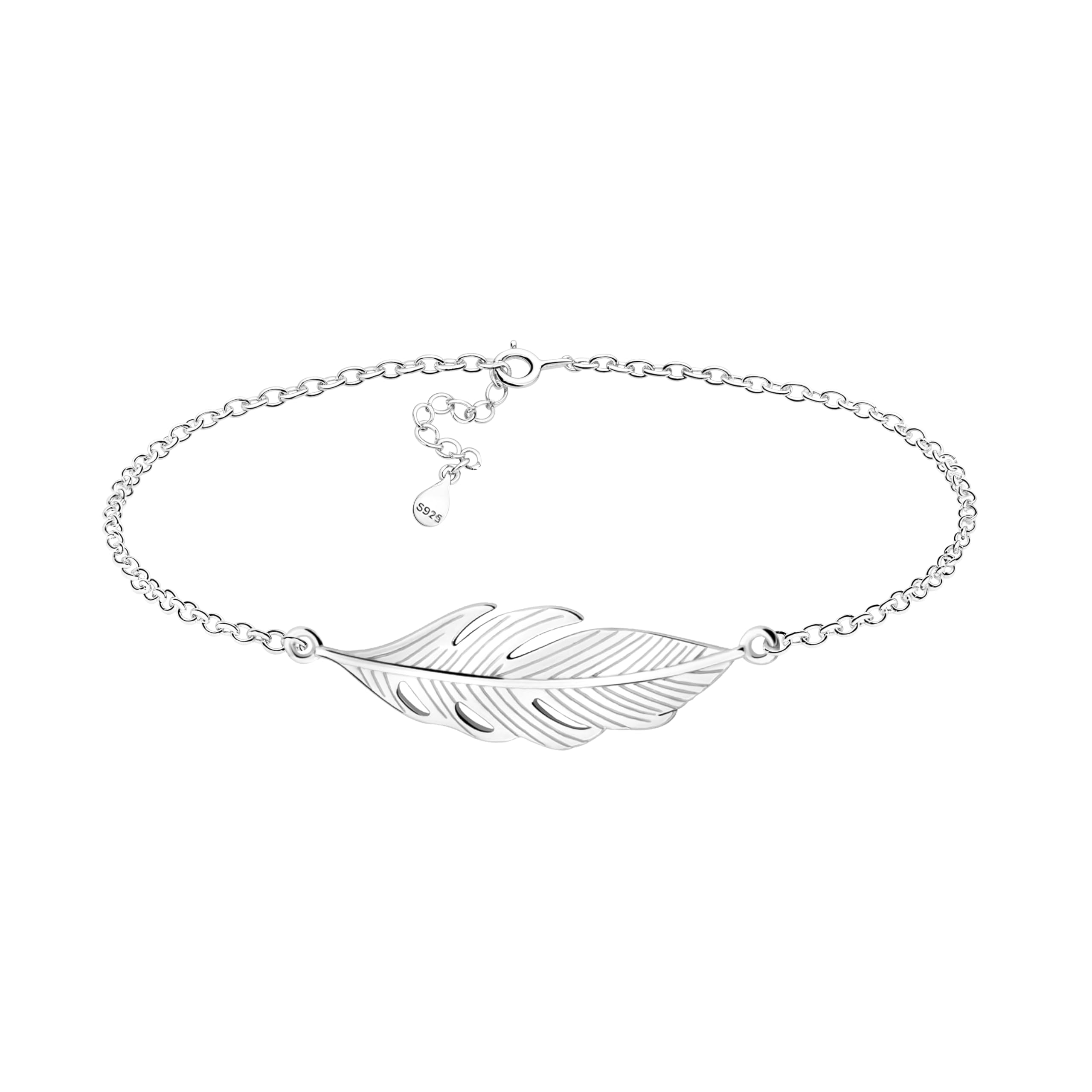Sofia Milani - Women's Bracelet 925 Silver - Feather Wing Angel Pendant - B0256
