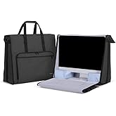 Damero Carrying Tote Bag Compatible with Apple 21.5" iMac Desktop Computer, Travel Storage Bag for iMac 21.5-inch and Other Accessories, Black