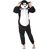 ZOBAYOP Flannel Animal Hooded Costume Kids Fleece Onesie for Boys Girls Halloween Cosplay