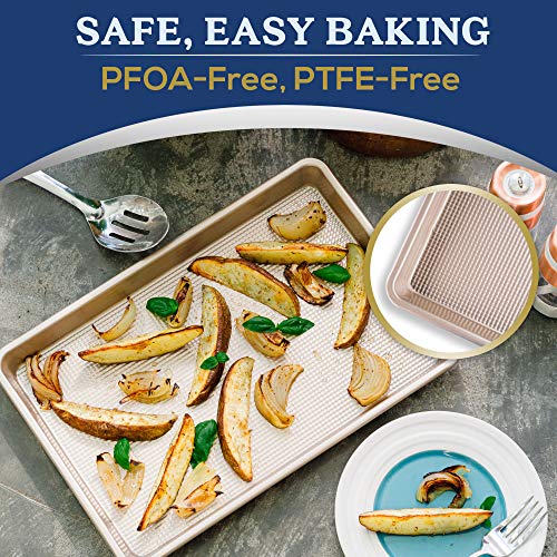 Nonstick Jelly Roll Baking Sheet Pan by Ultra Cuisine FoodSafe, Warp