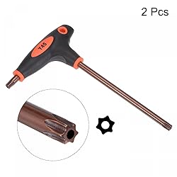 uxcell T45 Anti Tamper Proof Torx Key T-Handle Dual