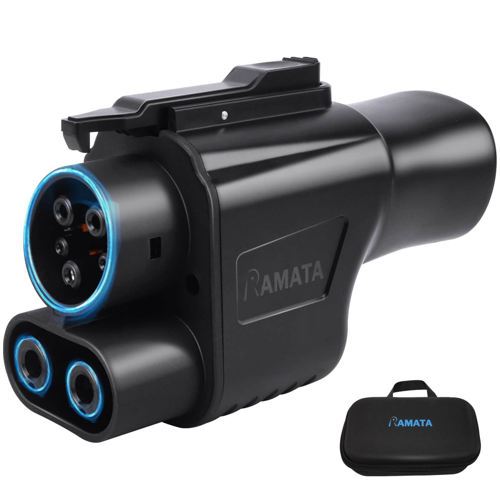 Photo 1 of RAMATA fit for Tesla Supercharger to Charge Ford F150 Lightning, Cadillac Lyriq Hyundai ioniq, Mach-E, GM, Rivian, Mercedes NACS to CCS Adapter 500A DC Fast Charging More CCS1 Electric Vehicle