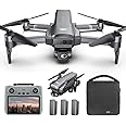 X-Verse SJRC F22 S2+ XR Drones with Camera for Adults 4K, RC Screen, 6KM RC Distance, 2 Axis Gimbal +EIS+Repeater, Professional Drone with Obstacle Avoidance, 3 Batteries for 120min Max Flight Time