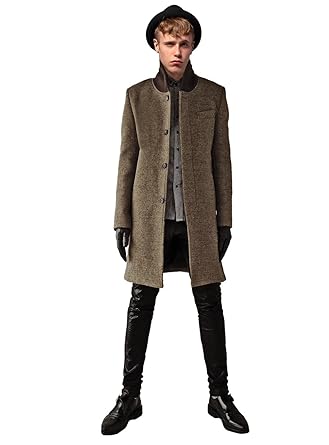 Amazon ショールカラーコート ウールコート ヘチマ襟 メンズ