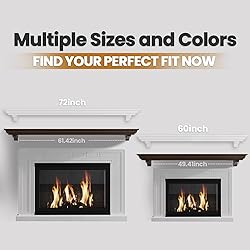 Fireplace Mantel with Invisible Heavy Duty Wood