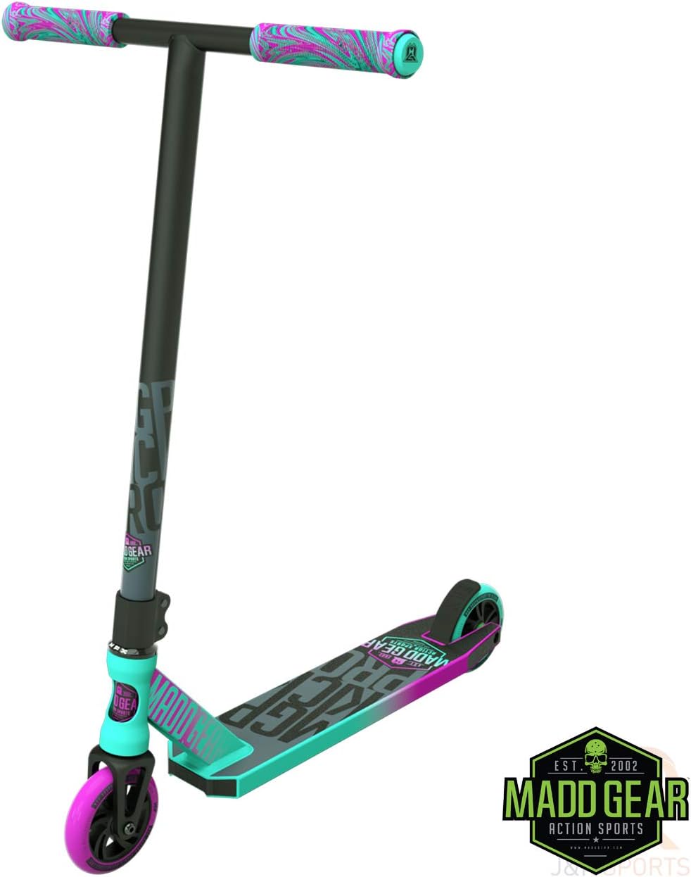 MGP Action Sports - Kick PRO V4 Scooter - Suits Boys & Girls Ages 6+ - Max Rider Weight 100kg - Worlds #1 Pro Scooter Brand - Built to Last! - Madd Gear Est. 2002