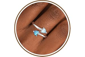 BTYSUN Stocking Stuffers for Her Teen Daughter Birthstone Rings for Women Birthday Gifts for Women Rings Adjustable 1-12 Birthstone Promise Ring Anniversary Wedding Jewelry