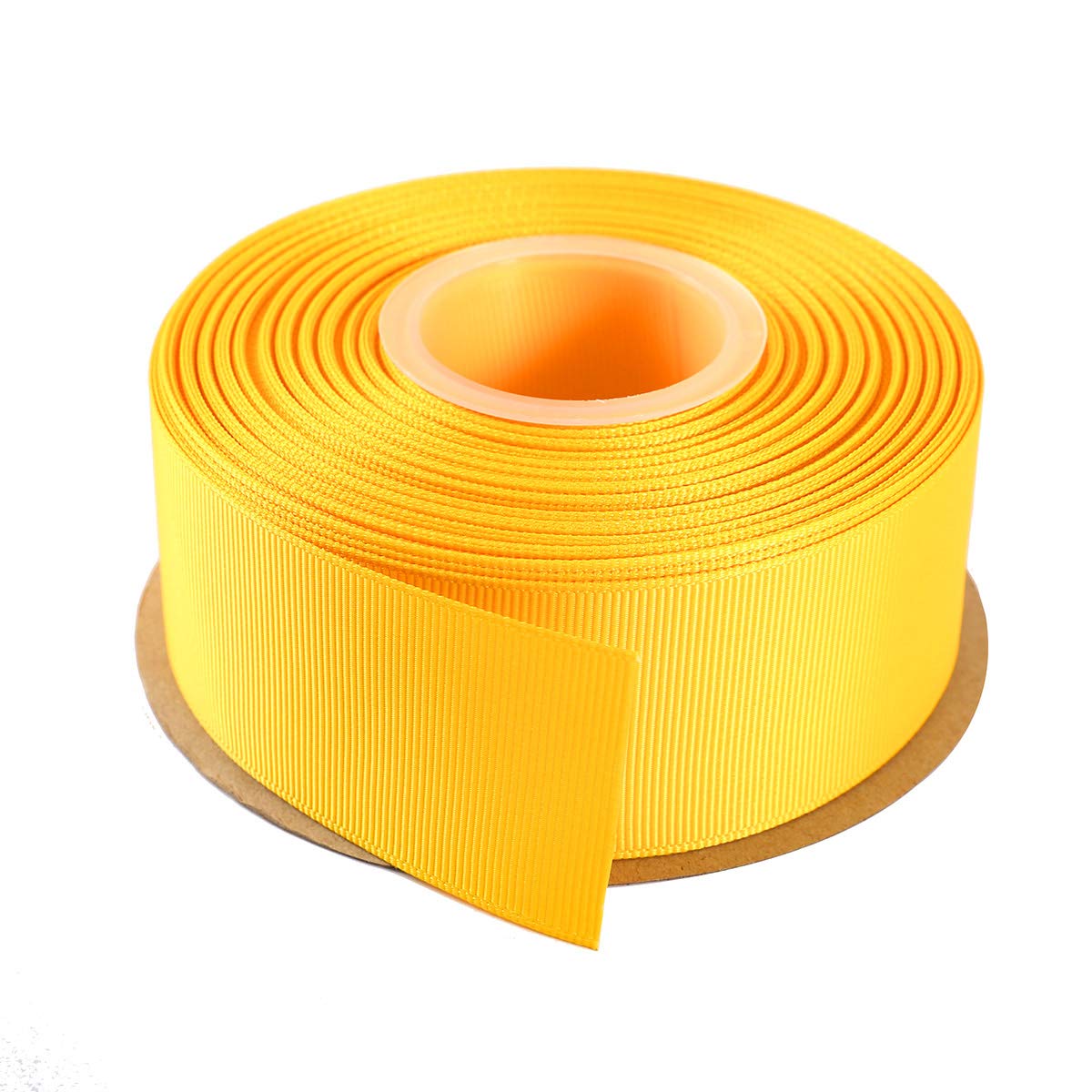 ITIsparkle 38mm Grosgrain Ribbon 22 Meters-Roll Set for Gift Wrapping Cake Decoration Party Favor Hair Braids Hair Bow Baby Shower Decoration Floral Arrangement Craft Supplies, Maize Ribbon