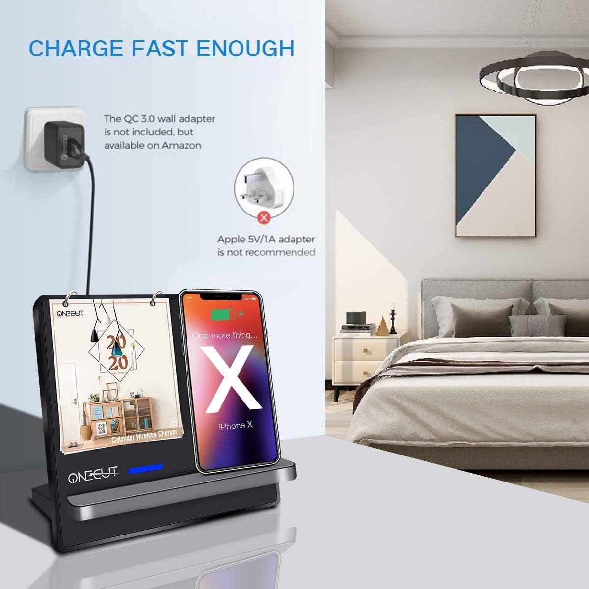 Samsung Wireless Charger, 3 in 1 Charging Station 15w for Galaxy Watch 5 Pro/4 Classic/3/Active 2 - Image 4