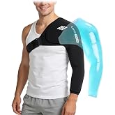 ComfiTECH Reusable Shoulder Arm Ice Pack Wrap for Pitcher &amp; Recovery, L | Flexible Gel Ice Pack for Shoulder &amp; Elbow &amp; Arm Cooling, Adjustable Arm Cold Sleeve for Throwing Athletes &amp; Muscle Comfort