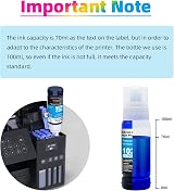 JoyPrinting 102 Ink Replacement 4-Pack for Epson EcoTank 102 BK/C/M/Y view 6