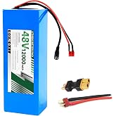 DYMOZYNE 48V 36V 12Ah 15Ah 20Ah Ebike Battery, with Built-in 30A (BMS) Suitable,Compatible with E-Bikes, Scooters, ATVs, Motorcycles and More for 250W-750W Electric Bicycle Motor DIY Projects