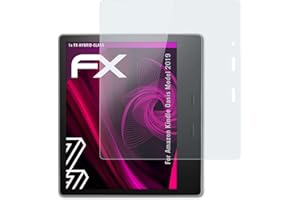 atFoliX Plastic Glass Protective Film compatible with Amazn Kindl Oasis Model 2019 Glass Protector, 9H Hybrid-Glass FX Glass Screen Protector of plastic