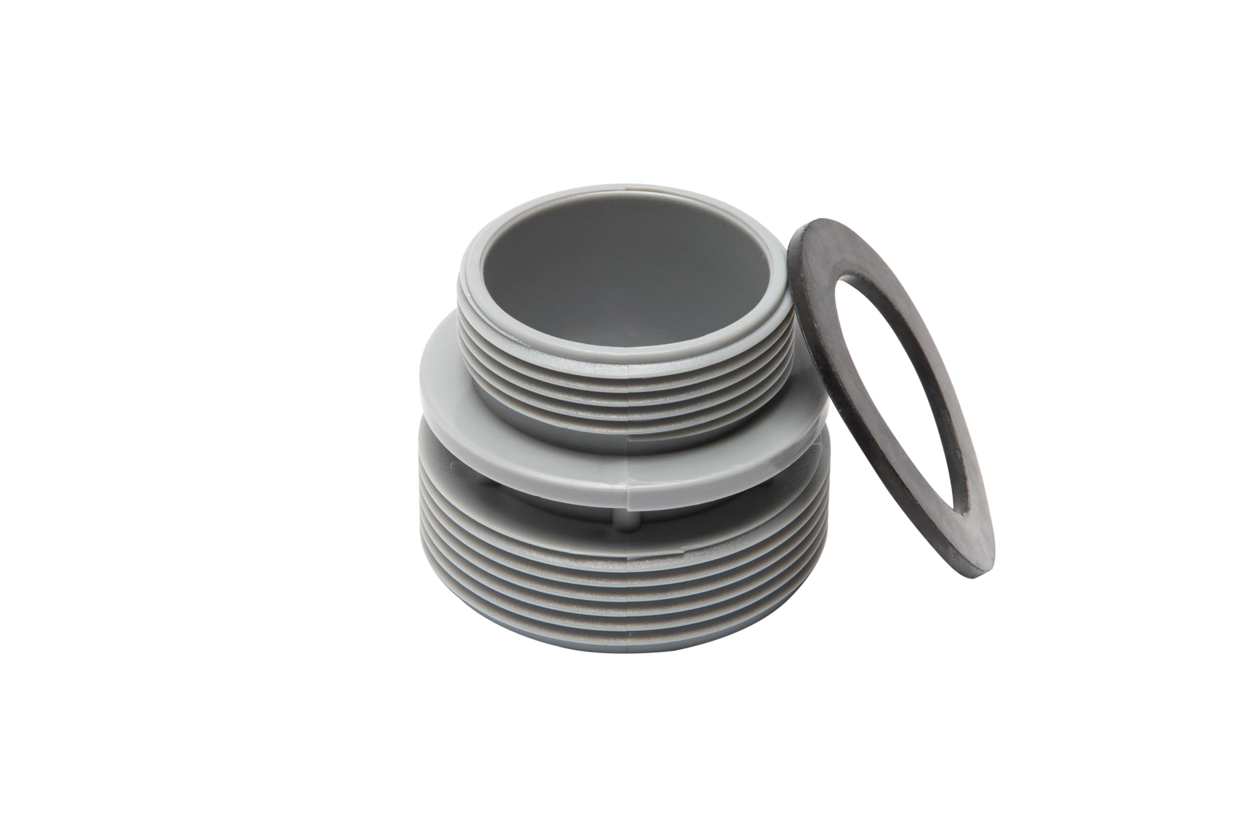 Steinbach Filter Accessory Set Adapter for Intex Pools, External Thread 2 x 1 1/2 Inches, Grey, 1 x 1 x 1 cm, 040933