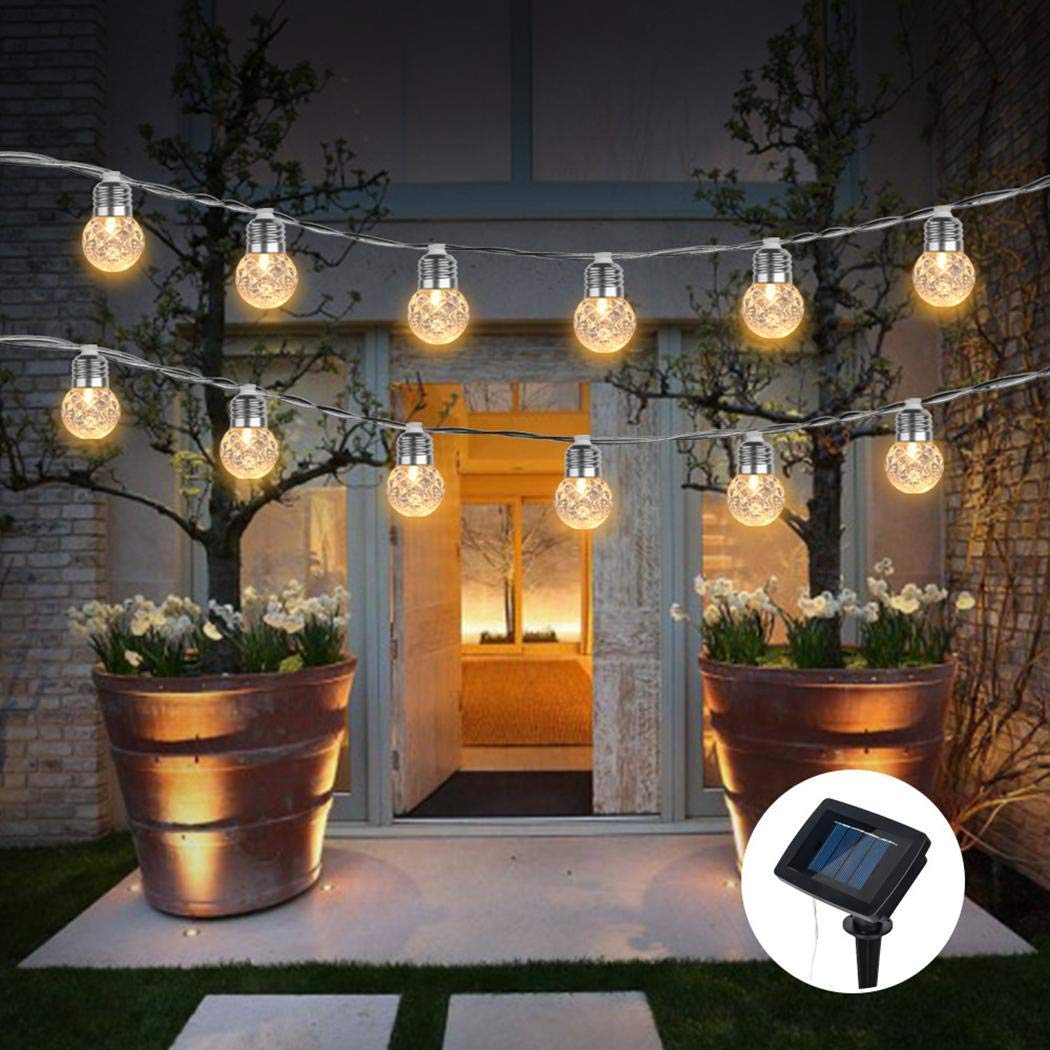 nimhes Energy-saving Solar LED Fairy String Lights Home Decoration Decking & Patio Lighting