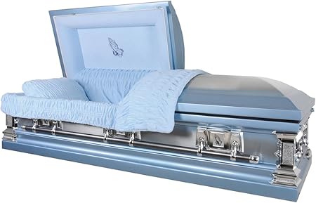 Amazon Com Overnight Caskets Praying Hands Monarch Blue Finish