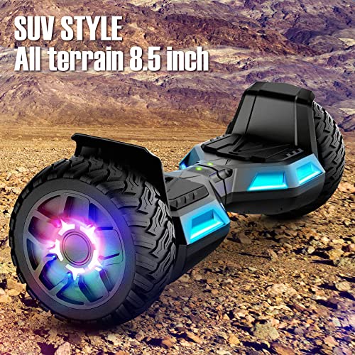 LIEAGLE Hoverboard, 6.5 Self Balancing Scooter Hover Board with Bluetooth Wheels LED Lights for Kids Adults