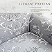 TIKAMI Stretch Printed Sofa Slipcover 2-Piece Couch Cushion Cover Washable Spandex Furniture Protector (Medium, RetroGrey)