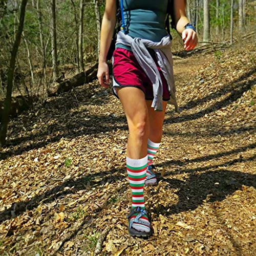 HLTPRO 20-30 mmHg Compression Socks Women & Men - Compression Stockings for Running, Nurse, Flight, Travel