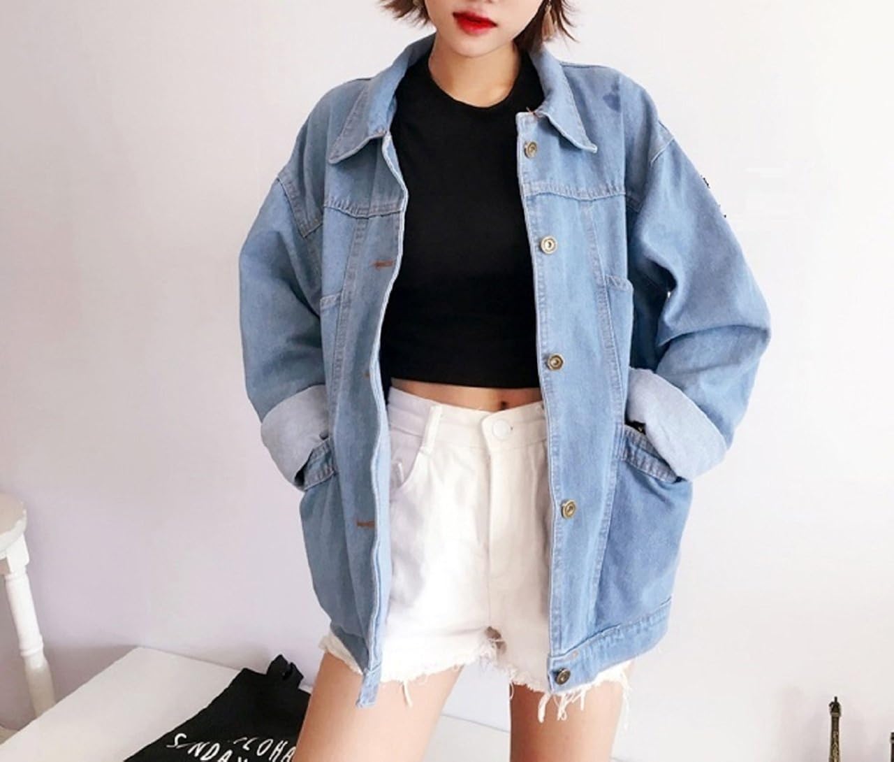 long sleeve jean jumper